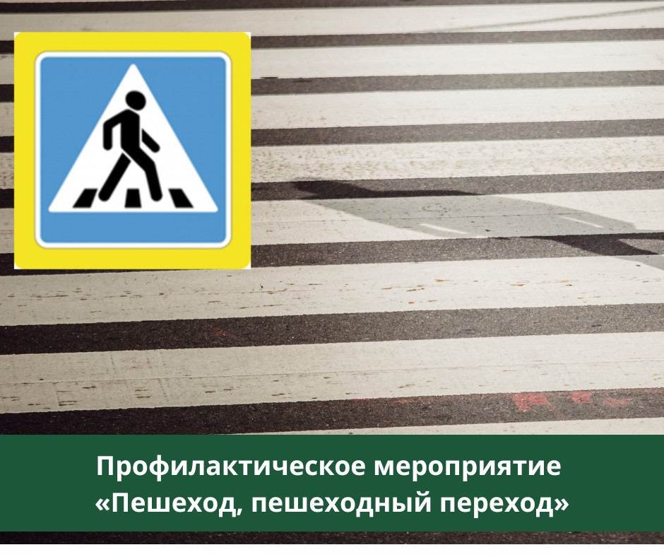 Госавтоинспекция проведет профилактическое мероприятие «Пешеход»